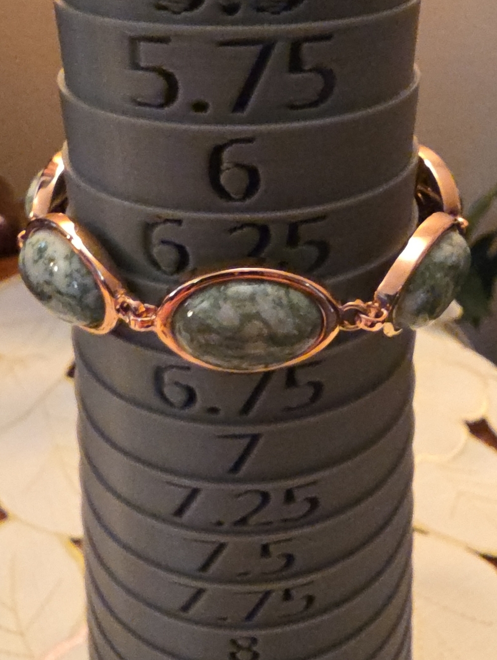 Timna Jewelry Collection(TM) Cabochon Tree Agate Copper Bracelet